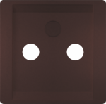 Cover for TV/SAT outlet, DELTA style, Brown 5TG1338-0CH | 4001869554730