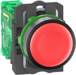 Wireless and batteryless transmitter, Harmony XB5R, push button, plastic, red, 22mm, spring return ZB5RTA4 | 3606480334610