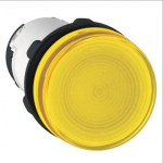 Pilot light, Harmony XB7, round yellow, 22mm, bulb BA9s, screw clamp terminals, 230V XB7EV75P | 3389110839661