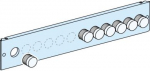 Front plate, PrismaSeT P and G, for 12 Push buttons/lamps with dia 22mm cut out, 2M, W600/W650, whit LVS03914 | 3606481871589