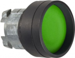 Head for illuminated push button, Harmony XB4, black metal, green recessed, 22mm, spring return, hig ZB4BA367 | 3389110223262