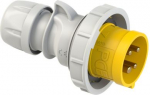 CEE Industrial plug 4x32A (3P+PE) 4h IP67 SHARK yellow/grey 0242-4 | 9003399139352
