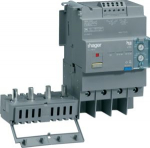 Electronic earth leakage add-on block 4P 125A Idn adjustable, time delay HBA126H | 3250613121082