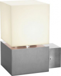 SQUARE WALL, E27, outdoor wall light, stainless steel 304, max. 20W, IP44 1000336 | 4024163180818