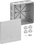 Junction box with cover Abox 350-L, 252x252x120mm, IP66, gray 83540001 | 4013902660247