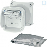 "Water proof" junction box WP 0404 G 104x104x70mm IP68 grey, 5-poles, for Cu up to 4 mm2 62000101 | 4012591123552