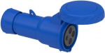 CEE connector 4x32A (3P+E) 250V AC IP67 PratiKa blue PKY32M724 | 3303432010652