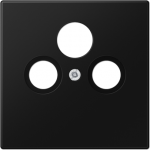 Cover plate for SAT/TV socket outlet, matt graphite black, LS LS990SATSWM | 4011377192201