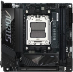 Gigabyte B850I AORUS PRO | Processor family AMD | Processor socket AM5 | DDR5 | Supported hard disk drive interfaces SATA, M.2 | Number of SATA connectors 2 B850I AORUS PRO | 4719331867263