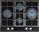 CATA | Hob | LCI 6031 B | Gas on glass | Number of burners/cooking zones 4 | Rotary knobs | Black 08041500 | 8422248072724
