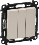 3-GANG 1 WAY SWITCH IVORY VALENA LIFE 755626 | 3414970470102