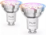 Hue Essential LED Bulbs, GU10, 4.7W, 345 lm, White and Color Ambiance, 2pcs 929004235702 | 8720169392489