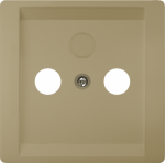 RF/TV/SAT socket cover plate 68x68mm Hirschmann EDA 3902F, malt gold, DELTA style 5TG1338-0MG | 4047624273478