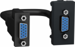 New Unica - HD15 female (VGA) - 1 module - anthracite NU343254 | 3606489456009