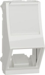 Central plate, New Unica, 1 x RJ45, SOne, 1 m, inclined, white NU940618 | 3606489467074