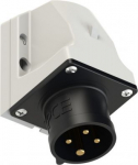 CEE-wall mounted plug 4x16A (3P+PE) 4h IP44 black 514-7 | 9003399058301