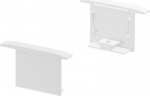 End caps for the GRAZIA 20 installation profile in anodised aluminium, white and black. Package contents: 2 pieces. 1000557 | 4024163188494