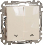 Roller Blind switch 10AX, beige Sedna Design SDD112104 | 3606481478696