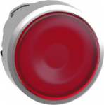 Red flush illuminated pushbutton head &Oslash;22 spring return for integral LED. range of product: Harmony XB4 - device short name: ZB4 - product compatibility: integral LED - mounting diameter: 22 mm - operator additional information: with plain lens. ZB4B ...