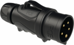 CEE Industrial Plug 5x32A (3P+N+PE) 6h IP44/IP54 GRIP black 0253-6x