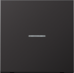 Metal 1-gang rocker, with lens, dark aluminium, LS AL2990KO5D | 4011377140202