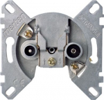TV/SAT socket mechanism with fixing frame, Merten inserts 466099 | 4011281884056