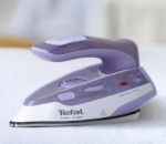 TEFAL First Class DB1612E0 | Steam Travel Iron | 1000 W | Continuous steam 10 g/min | Steam boost performance 45 g/min | White/Purple DB1612E0 | 3121040095867