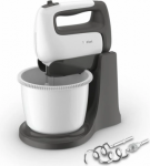 TEFAL | HT464138 Prep'Mix+ | Hand Mixer | 500 W | Number of speeds 5 | Turbo mode | White/Grey HT464138 | 3016667245125