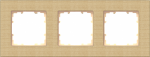 3-fold frame, beech wood color, 232x90mm, MIRO 5TG1103-4 | 4001869335100