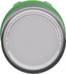 White flush pushbutton head &Oslash;22 spring return unmarked. range of product: Harmony XB5 - device short name: ZB5 - product compatibility: integral LED - mounting diameter: 22 mm - operator additional information: for insertion of legend. ZB5AA18 | 3389 ...
