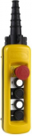 Pendant control station XAC-A, 4 pushbuttons 1 Emergency stop. range of product: Harmony XAC - product or component type: pendant control station - control station name: XACA - control station type: double insulated - electrical circuit type: control ...