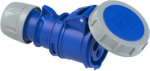 CEE connector 5x32A (3P+N+PE) 6h IP67 SHARK with cap blue 2132-6V | 9003399124945