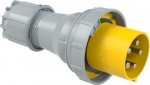 CEE Industrial plug 5x125A (3P+N+PE) 4h IP67 POWER TWIST yellow/grey 045-4 | 9003399721939