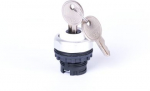 3-position selector switch with key head, momentary-maintained 105557 | 8592765055583