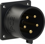 Industrial panel plug 5x32A (3P+N+PE) 6h IP44 70x70mm black 625-6x | 9003399713880