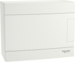 Consumer unit Easy9 EU, surface, 8 modules, 2 earth/neutral terminal blocks, white door EZ9EUD108 | 3606486370094