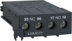 Signalling contacts LUA, 1 NO+1 NC. range: TeSys - device short name: LUA1 - product or component type: auxiliary contact. LUA1C11 | 3389110367317