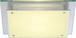 GLASSA SQUARE 2x E27 max 2x 60W ceiling luminaire, white 155180 | 4024163121132