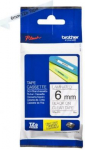 Brother | TZe-111 Laminated Tape | Black on Clear | TZ | 8 m | 6 cm TZE111 | 4977766684750