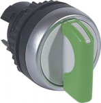 Osmoz non illuminated std handle selector switch - 3 stay-put positions - green 023922 | 3245060239220