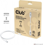 CABLE USB-C TO USB-C 1.2M/WHITE CAC-1572 CLUB3D CAC-1572 | 8719214473273
