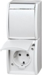 For vertical installation. With screwless terminals. Prewired with hinged lids, With labelling field. Labelling field 57.8 x 9.8 mm 2 P + E, 2CKA002084A0714 | 4011395095935