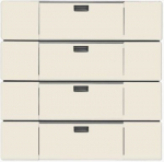 WaveLine Wall sensor 4-gang Wireless ivory white - Platform 63 2CKA006730A0050 | 4011395149911