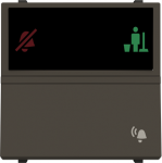 DND/MUR corridor Without imprint DND/MUR corridor unit 1 rocker Anthracite - Zenit 2CLA228040N1601 | 8427238229973