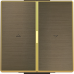 Color: Antique Gold.   Rocker for blind switch/push-button code: 8144 & 8144.1 2CLA854400A1201 | 8427238166452