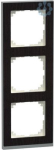 M-Pure Decor Frame, 3-gang, Wenge/a luminium, M-Pure Decor MEG4030-3671 | 4042811180850