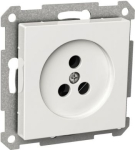 Telephone socket, Exxact, 3-pole, IP20, white WDE002818 | 3606480207754