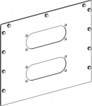 Mounting plate, Canalis KSA 500A/630A, aluminium, for end feed units, FL21 flexible cable gland, fee KSA630ABZFL21 | 3606485071954