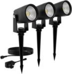 Ground spike light Reuel GardenLink 1.5W 2700K, IP44, black, 3 pcs. 929004659301 | 8720169386976