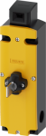 Safety position switch with tumbler Locking force 1300 N 5 directions of approaches Spring-locked Auxiliary release with lock Magnet voltage 24 V DC Monitoring actuator 2 NC/1 NO Monitoring magnet 2 NC/1 NO Supplied without actuator. Actuator 3SE5000 ...